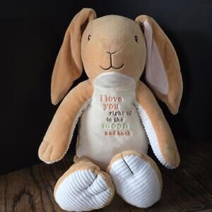 Rabbit Bunny Plush Guess How Much I Love You Nutbrown Hare 2014 10" Embroidered